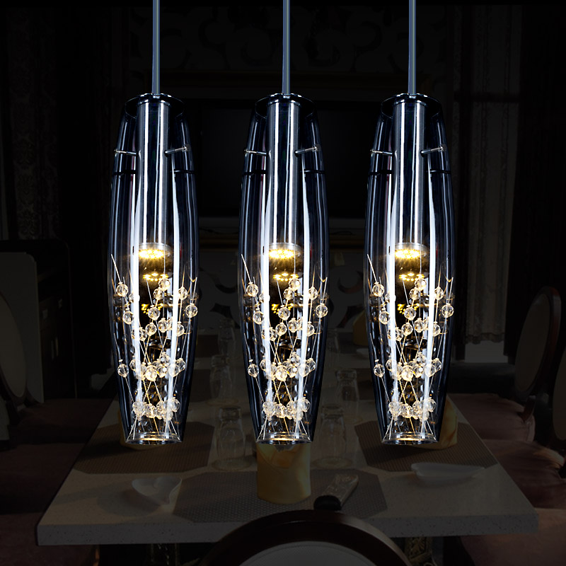 Ÿ LED K9 ũŻ    õ  Droplight Dinning Room Ȧ /Luxury LED K9 Crystal Glass Single-end Ceiling Lamp Droplight Dinning Room Hall Resta